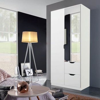 Arnstein Alpine White 91cm 2 Door Combi Wardrobe