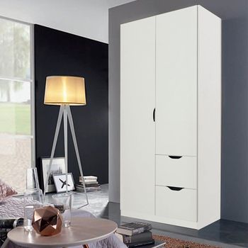 Arnstein Alpine White 91cm 2 Door 2 Drawer Wardrobe