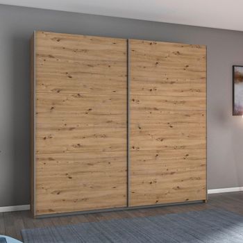 Aurelio Artisan Oak 218cm 2 Door Sliding Wardrobe
