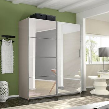 Belluno Champagne Mirrored 181cm 2 Door Sliding Wardrobe