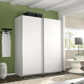 Belluno Alpine White 181cm 2 Door Sliding Wardrobe