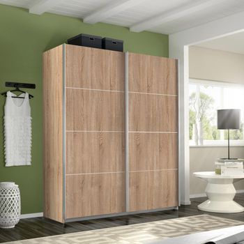 Belluno Sonoma Oak 181cm 2 Door Sliding Wardrobe