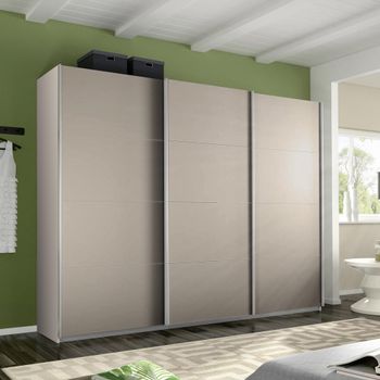 Belluno Champagne 271cm 3 Door Sliding Wardrobe