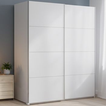 Beluga Extra Alpine White 181cm 2 Door Sliding Wardrobe