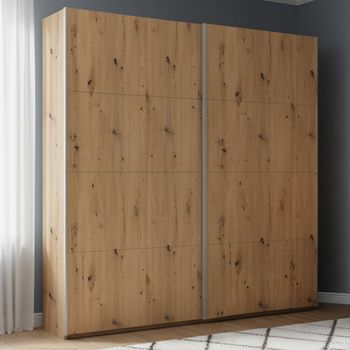 Beluga Extra Artisan Oak 181cm 2 Door Sliding Wardrobe