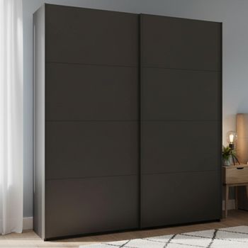 Beluga Extra Graphite 181cm 2 Door Sliding Wardrobe