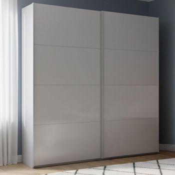Beluga Extra Silk Grey 181cm 2 Door Sliding Wardrobe