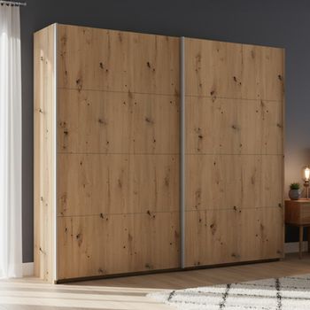 Beluga Extra Artisan Oak 226cm 2 Door Sliding Wardrobe