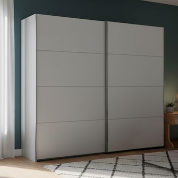 Beluga Extra Silk Grey 226cm 2 Door Sliding Wardrobe