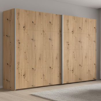 Beluga Extra Artisan Oak 271cm 2 Door Sliding Wardrobe