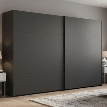 Beluga Extra Graphite 271cm 2 Door Sliding Wardrobe