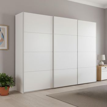 Beluga Extra Alpine White 271cm 3 Door Sliding Wardrobe