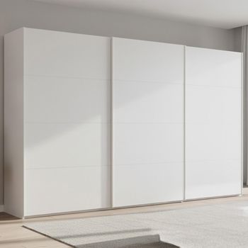 Beluga Extra Alpine White 406cm 3 Door Sliding Wardrobe