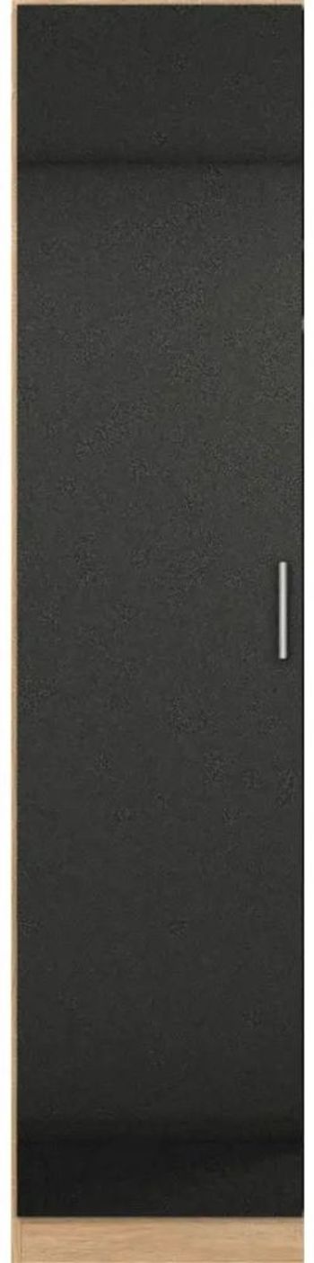 Celle Black and Oak 47cm 1 Door 2 Drawer LH Wardrobe