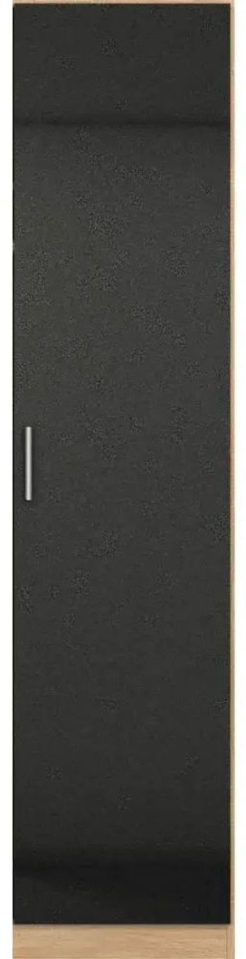 Celle Black and Oak 47cm 1 Door Rh Wardrobe