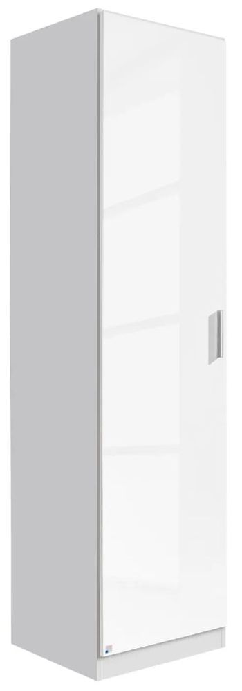 Celle White Gloss 47cm LH Door Wardrobe