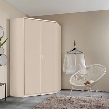 Celle Champagne 117cm 2 Door Corner Wardrobe