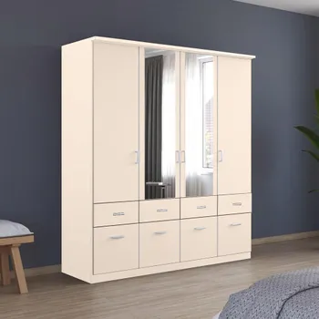 Celle Champagne 181cm 4 Door Combi Wardrobe