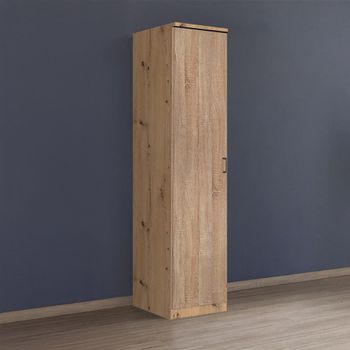 Celle Artisan Oak and Sonoma Oak 47cm 1 Door Lh Wardrobe