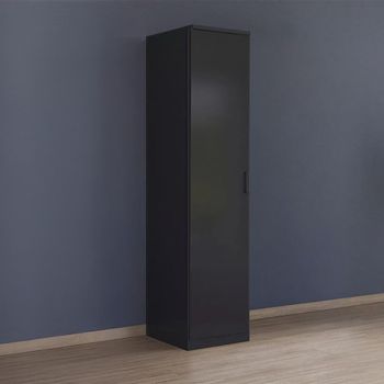Celle Metallic Dark Grey 47cm 1 Door Lh Wardrobe