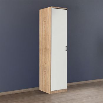 Celle Sonoma Oak and Alpine White 47cm 1 Door Lh Wardrobe