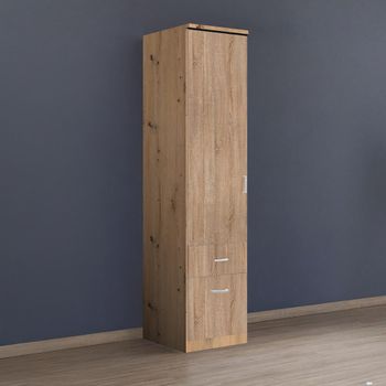 Celle Artisan Oak and Sonoma Oak 47cm 1 Door 2 Drawer Lh Wardrobe
