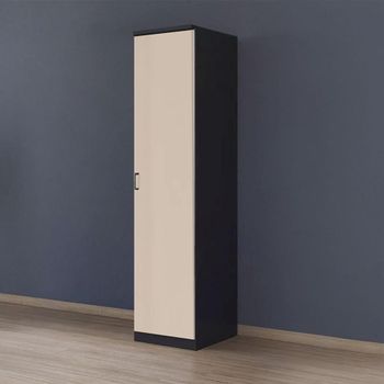 Celle Metallic Dark Grey and Champagne 47cm 1 Door Rh Wardrobe