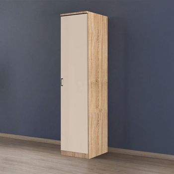 Celle Sonoma Oak and Champagne 47cm 1 Door Rh Wardrobe