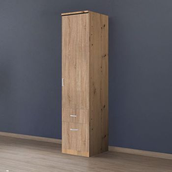 Celle Artisan Oak and Sonoma Oak 47cm 1 Door 2 Drawer Rh Wardrobe