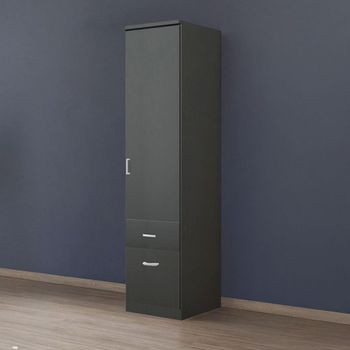 Celle Metallic Dark Grey 47cm 1 Door 2 Drawer Rh Wardrobe