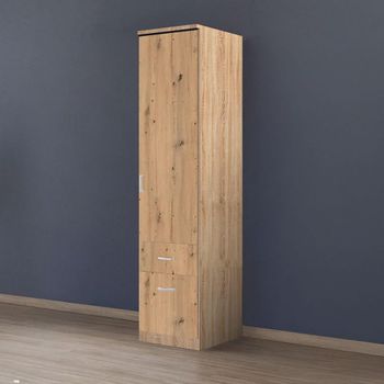 Celle Sonoma Oak and Artisan Oak 47cm 1 Door 2 Drawer Rh Wardrobe