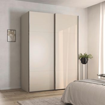 Contido Champagne 162cm 2 Door Sliding Wardrobe with Extras