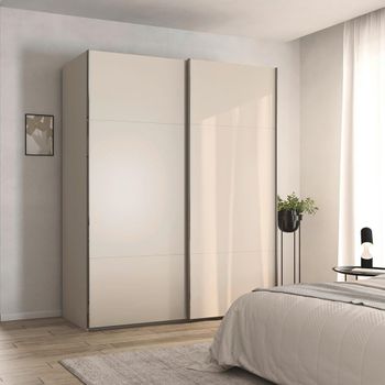 Contido Champagne 181cm 2 Door Sliding Wardrobe with Extras
