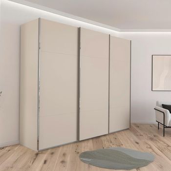 Contido Champagne 271cm 3 Door Sliding Wardrobe with Extras