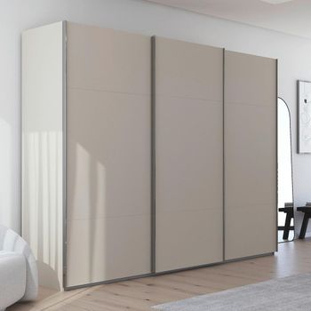 Contido Champagne 301cm 3 Door Sliding Wardrobe with Extras