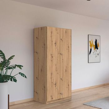 Costa Artisan Oak 91cm 2 Door Wardrobe