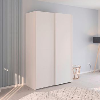 Evelyn Alpine White 137cm 2 Door Sliding Wardrobe