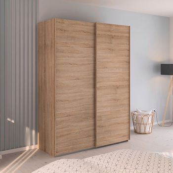 Evelyn Sonoma Oak 162cm 2 Door Sliding Wardrobe