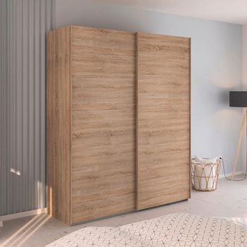 Evelyn Sonoma Oak 181cm 2 Door Sliding Wardrobe