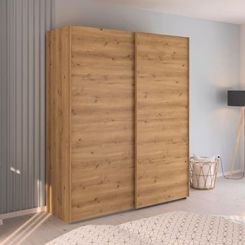 Evelyn Wild Oak 181cm 2 Door Sliding Wardrobe