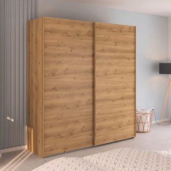 Evelyn Wild Oak 201cm 2 Door Sliding Wardrobe