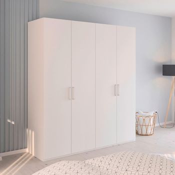 Evelyn Alpine White 201cm H 223cm 4 Door Wardrobe