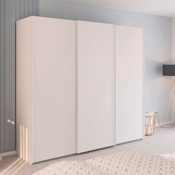 Evelyn Alpine White 242cm 3 Door Sliding Wardrobe