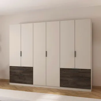 Koda Champagne 271cm 6 Door 6 Drawer Wardrobe