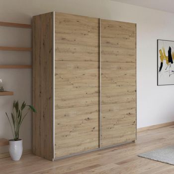 Kronach Artisan Oak 175cm 2 Door Sliding Wardrobe