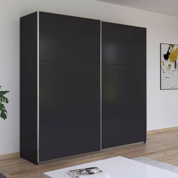 Kronach Metallic Dark Grey 218cm 2 Door Sliding Wardrobe
