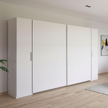 Kronach Alpine White 354cm 4 Door Wardrobe