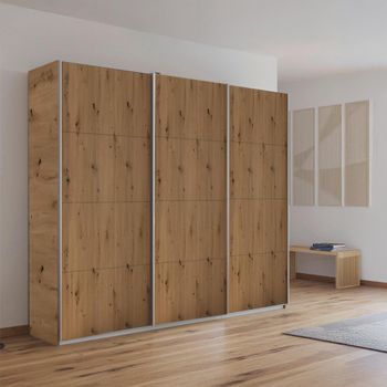 Kulmbach Artisan Oak 203cm 3 Door Sliding Wardrobe