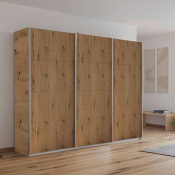 Kulmbach Artisan Oak 271cm 3 Door Sliding Wardrobe