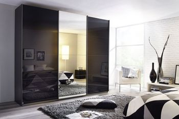 Kulmbach Glass Sliding Wardrobe - Sizes Available